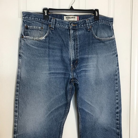 🛤️Levi's 505 Men's Jeans | Blue | 40W x 32L - Picture 3 of 11